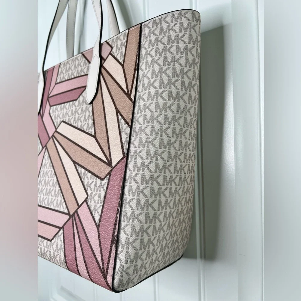 NWT Michael Michael Kors Sinclair Large East/West Smokey Rose Tote - Picture 5 of 9